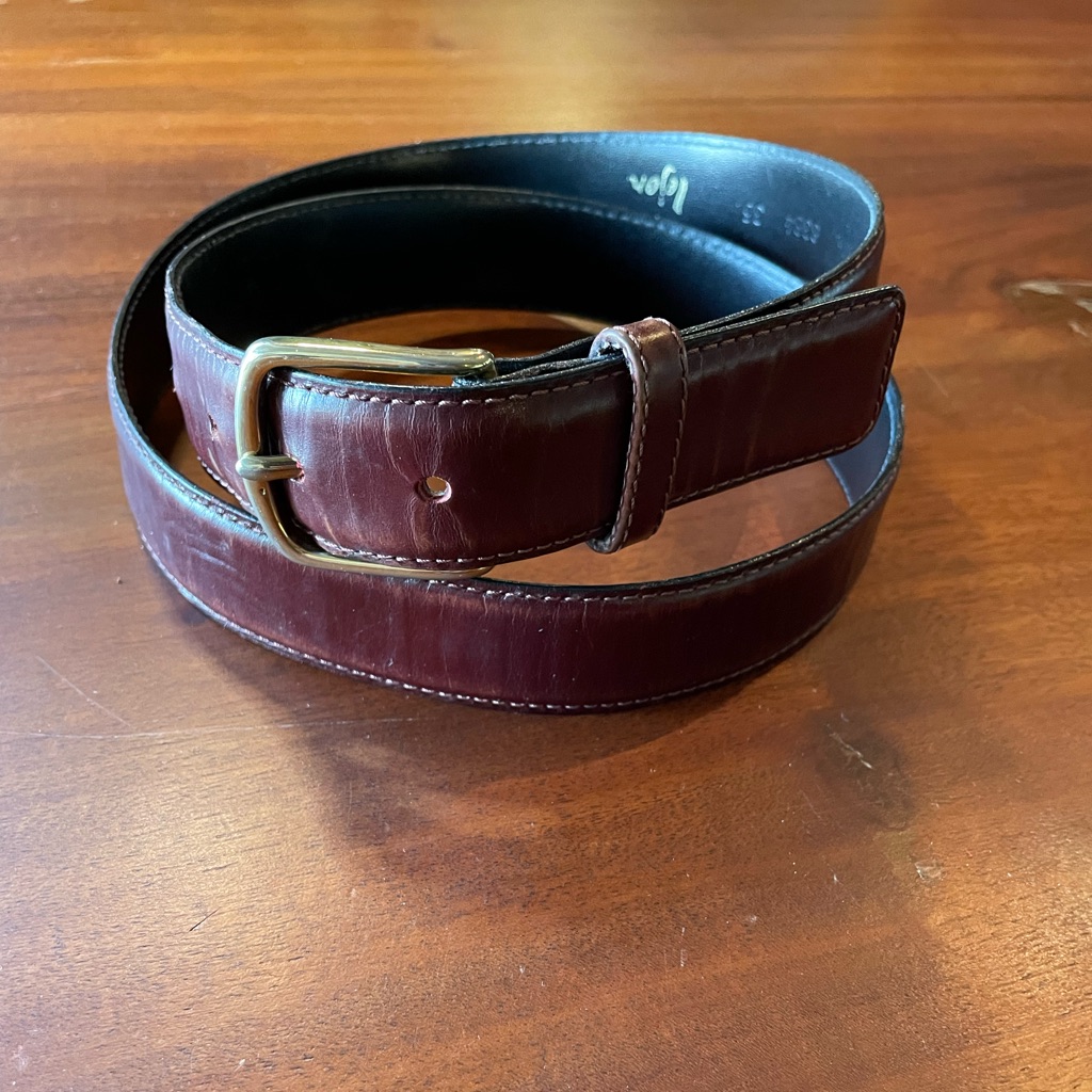 Lejon Imperial Grain Mens Brown Belt Sz 36